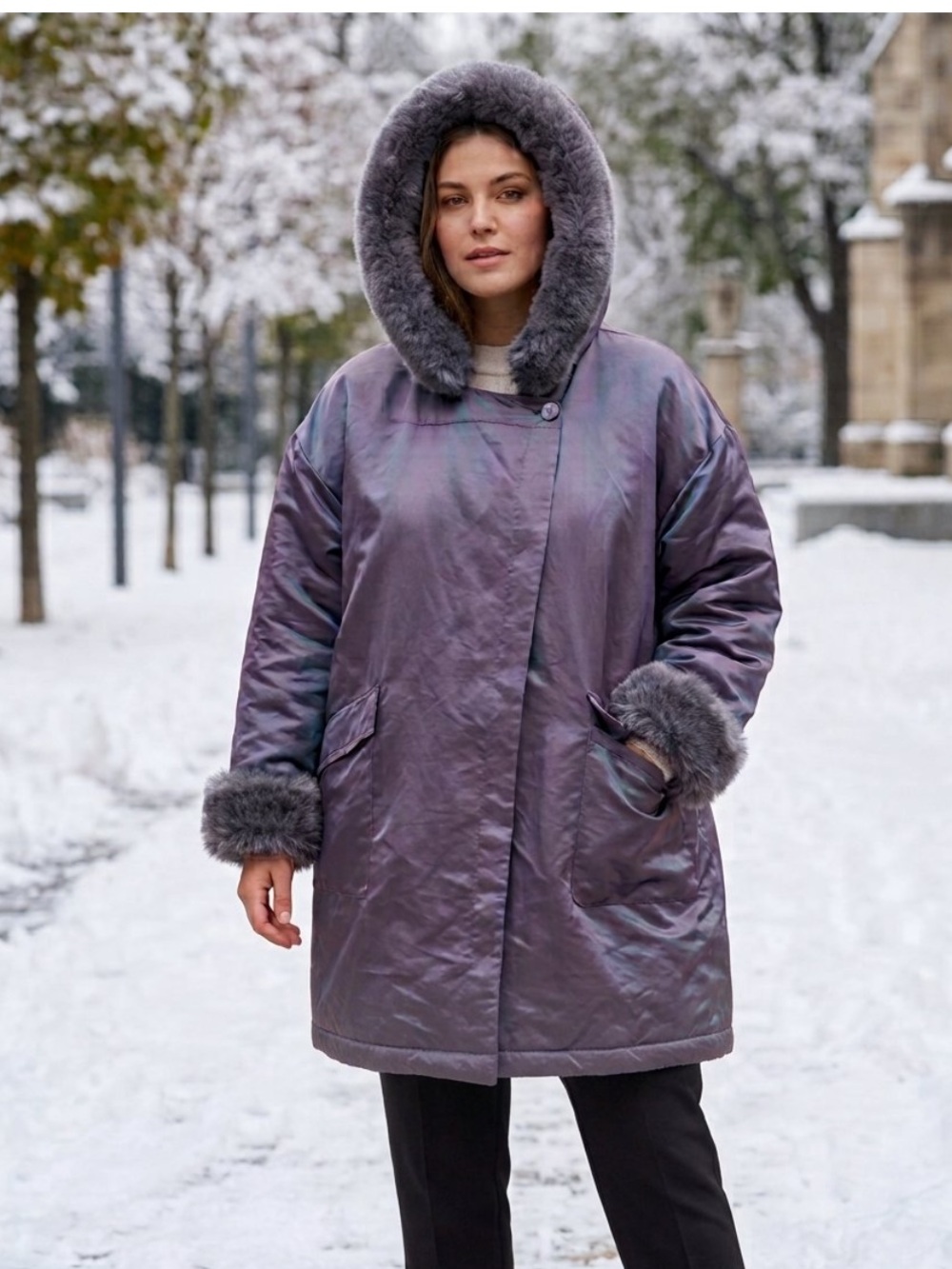 Vintage Linda Lundström La Parka 3-in-1 Coat 
Periwinkle
Large